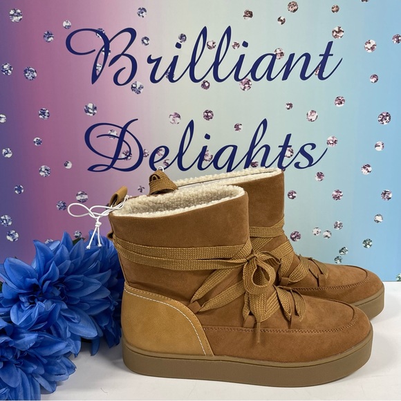 ❄️LACE UP MICROSUEDE BOOTS - Picture 4 of 11